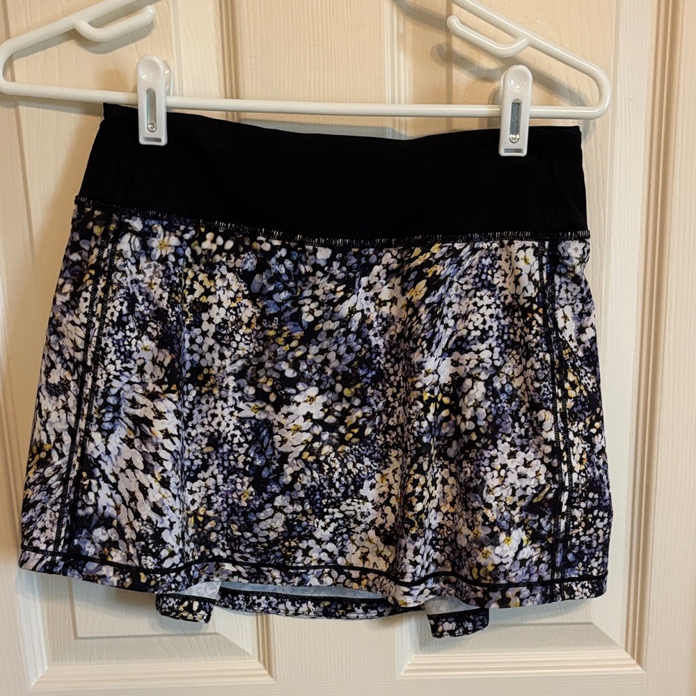 Lululemon Flower Skirt with Black Waistband - long